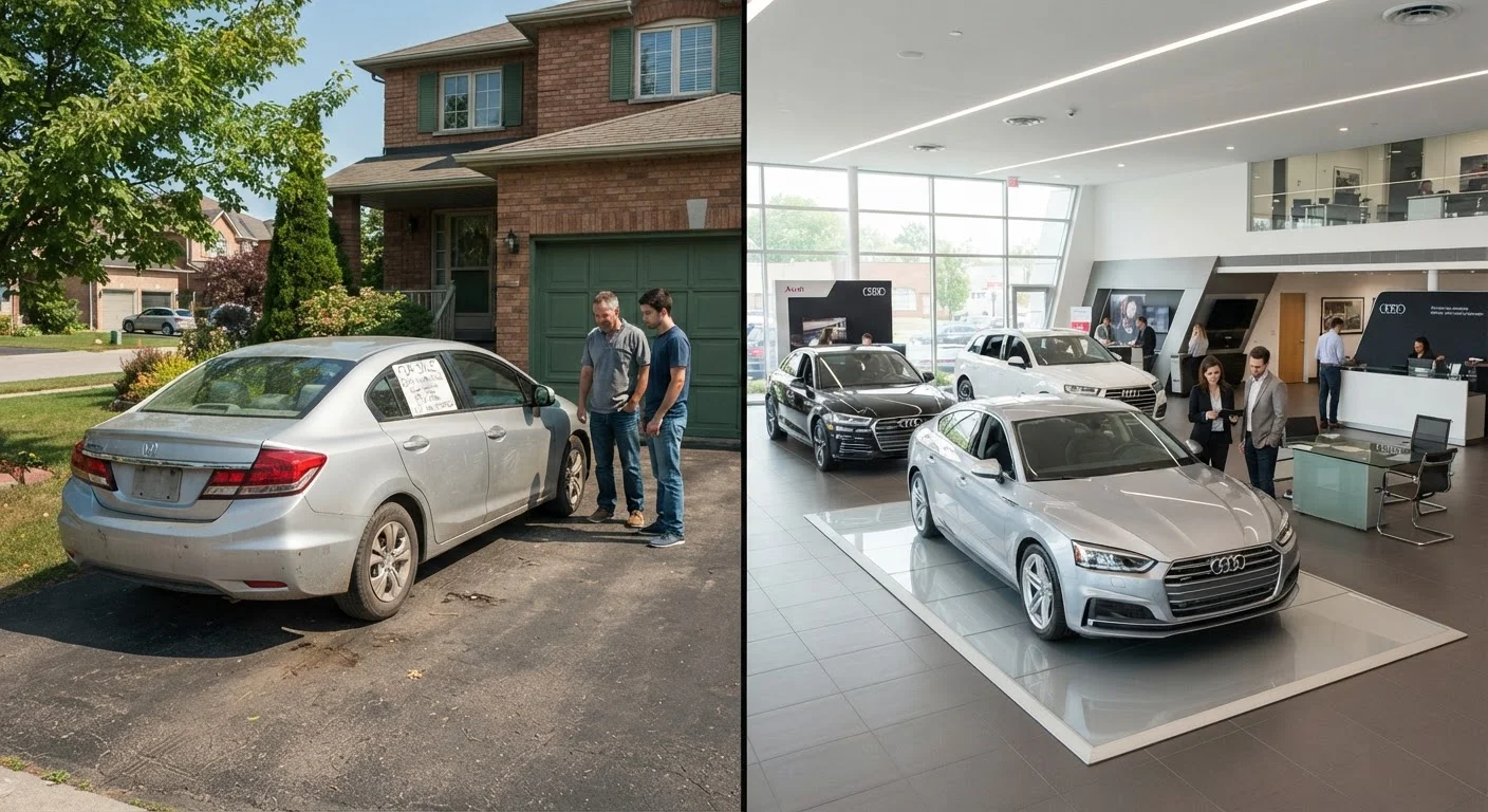 Buying a Car Privately vs. Through a Dealership