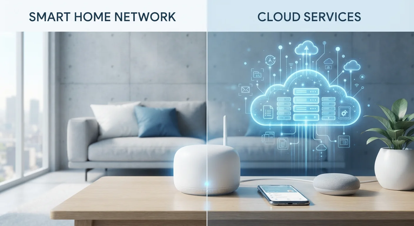 Local Control vs Cloud Control in Smart Homes