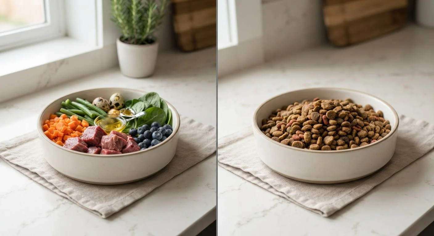 Raw Feeding vs. Commercial Kibble: Weighing Up the Evidence