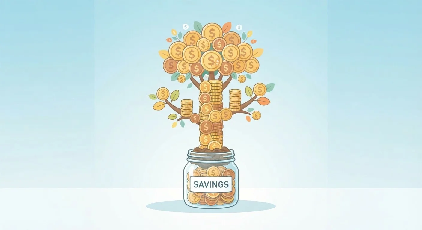 The Compound Interest Effect on Savings Over Time