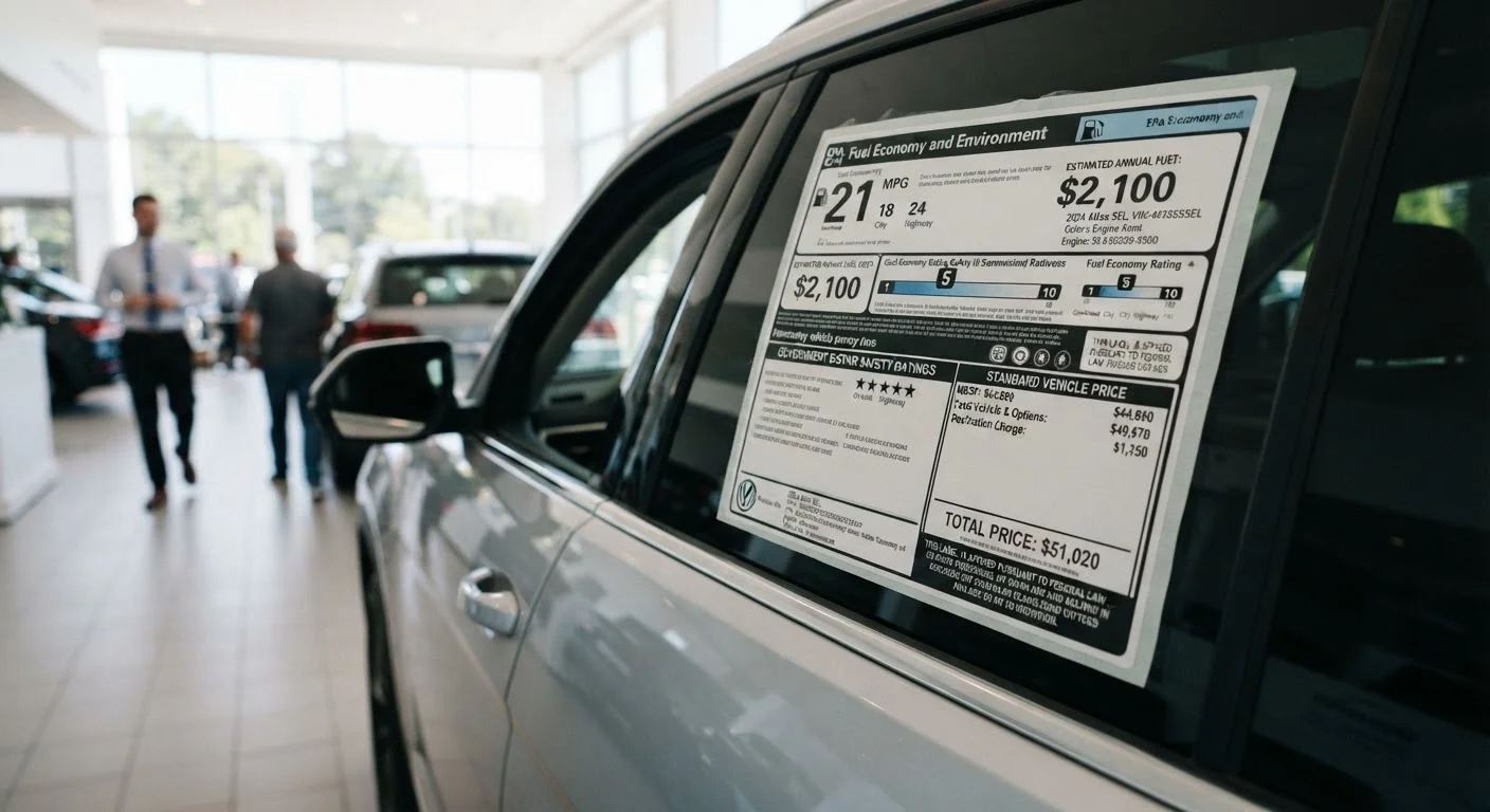 What a Car's Window Sticker Actually Tells You